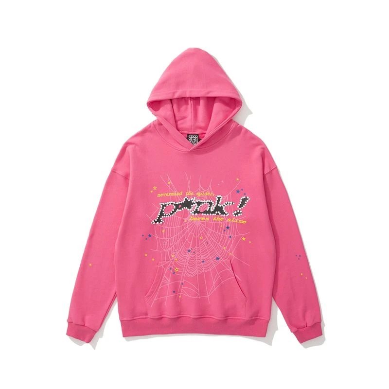 Spoderi Spider Web Embellished Purple Hoodie - 26