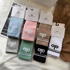Alo long tube mid tube spring and summer running socks
