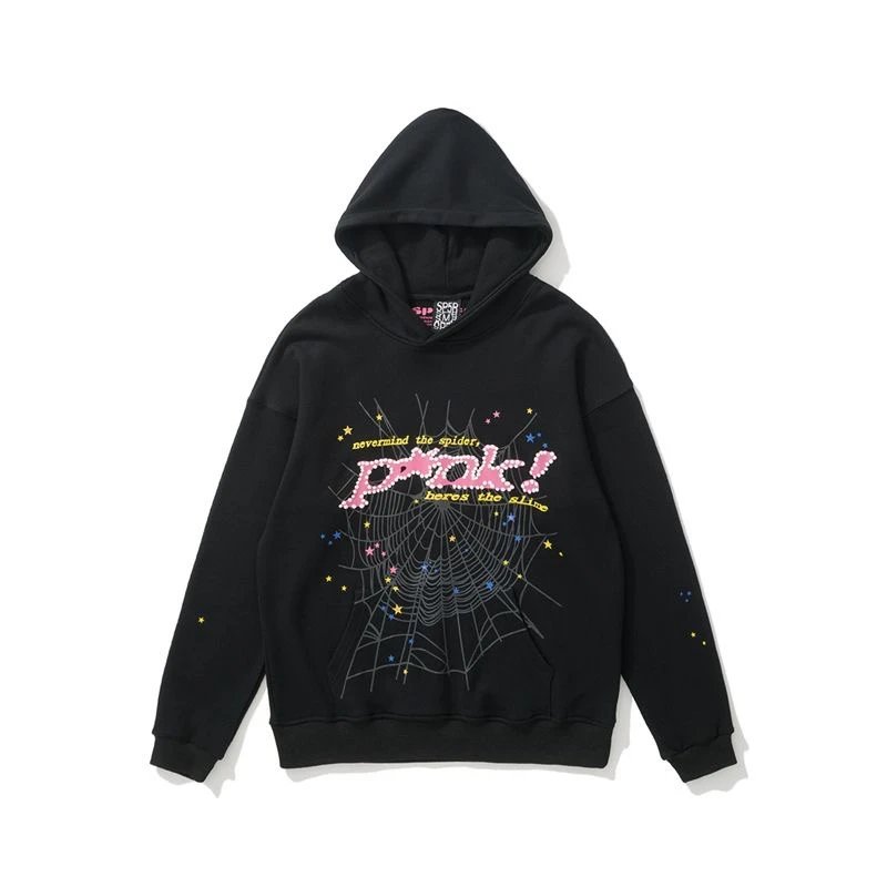 Spoderi Spider Web Embellished Purple Hoodie - 24