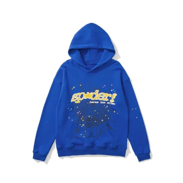 Spoderi Spider Web Embellished Purple Hoodie - 28