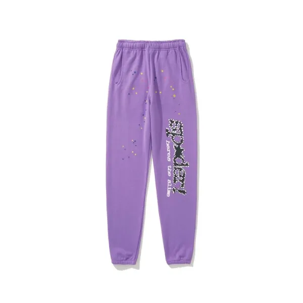 Spoderi Spider Web Embellished Purple Hoodie - 31