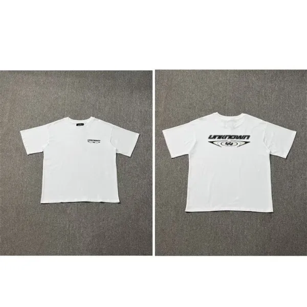 Unknown Unknown Logo Graphic White T-Shirt - 1