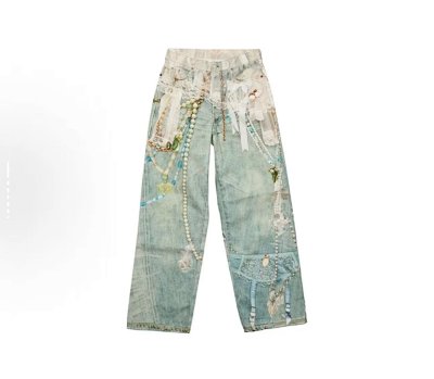 Acne Studios 2023 Lace And Pearl Print