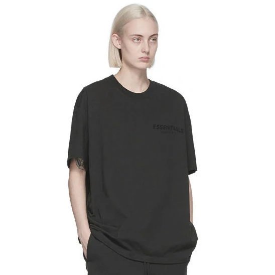 black short-sleeved shirt