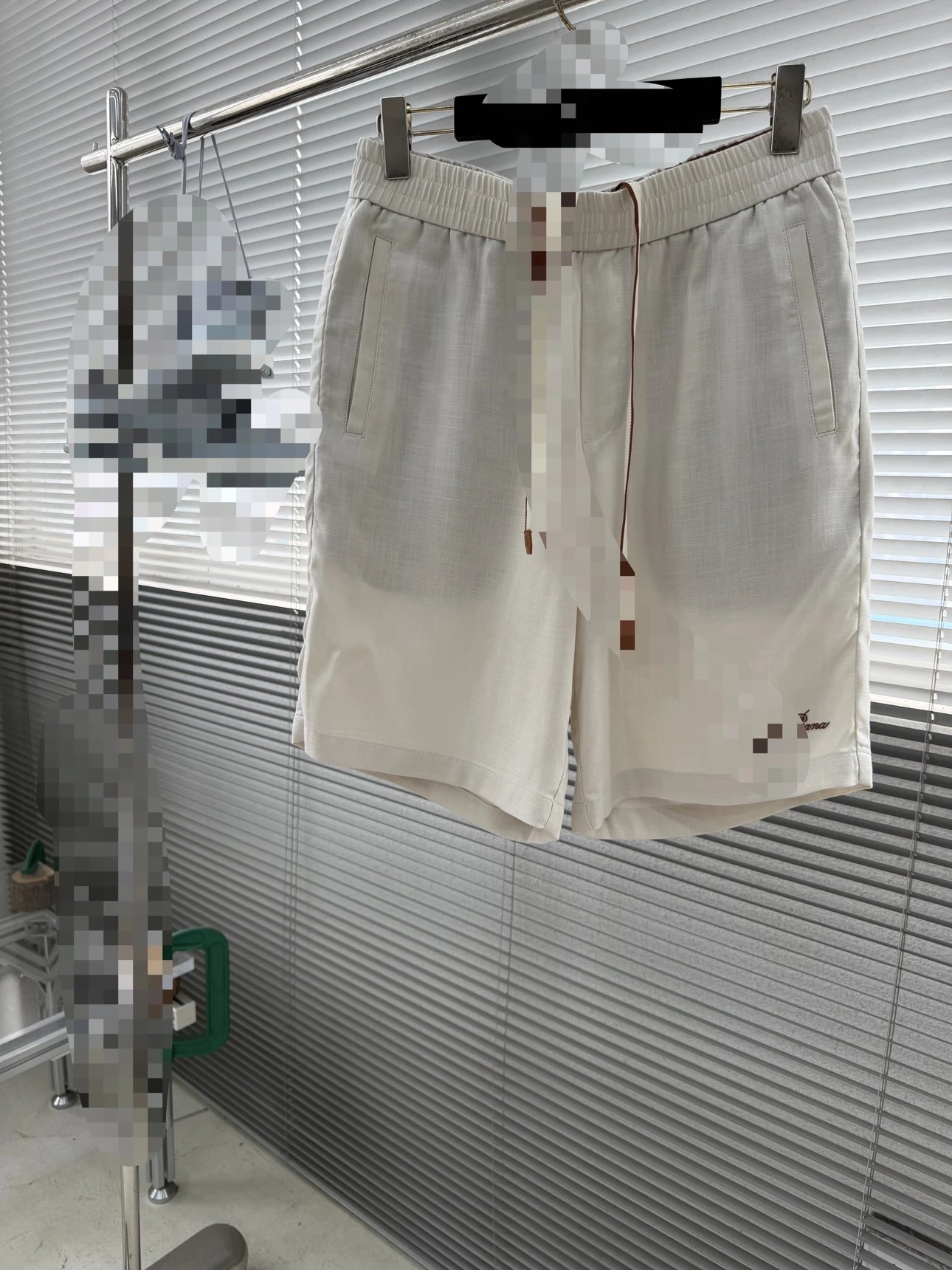 Casual Linen White Shorts