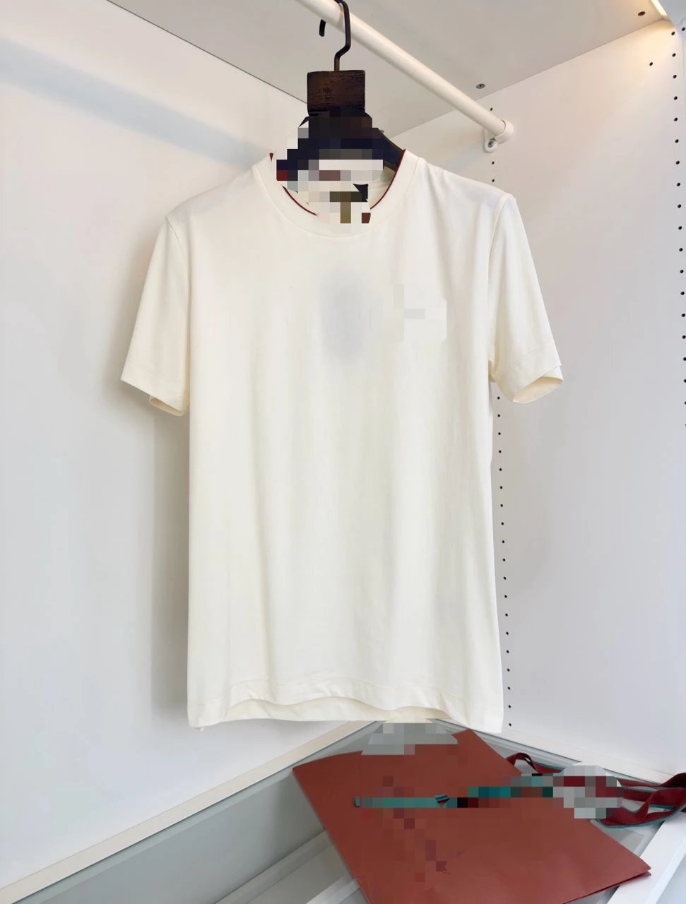 Basic White Cotton Crewneck T-
