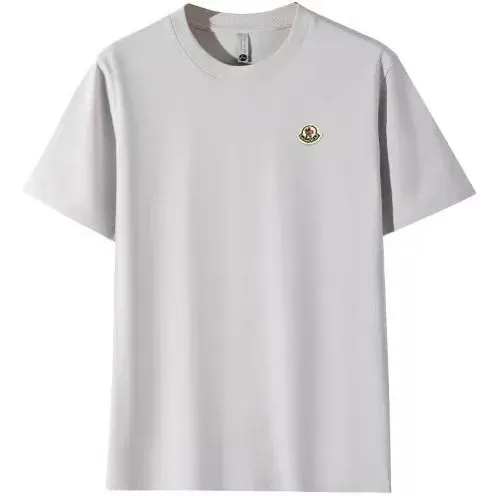 Prada Triangle Logo T-Shirt in Light Gray - 20