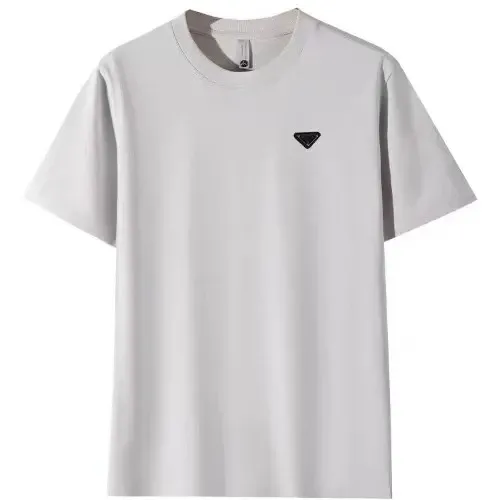 Prada Logo T-Shirt Light Gray T-Shirt - 1