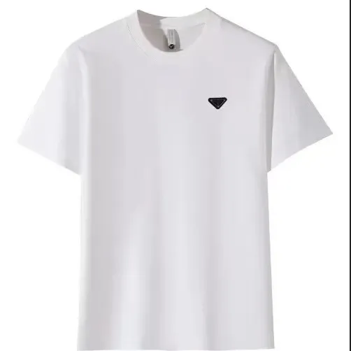 Prada Logo Patch White T-Shirt - 1
