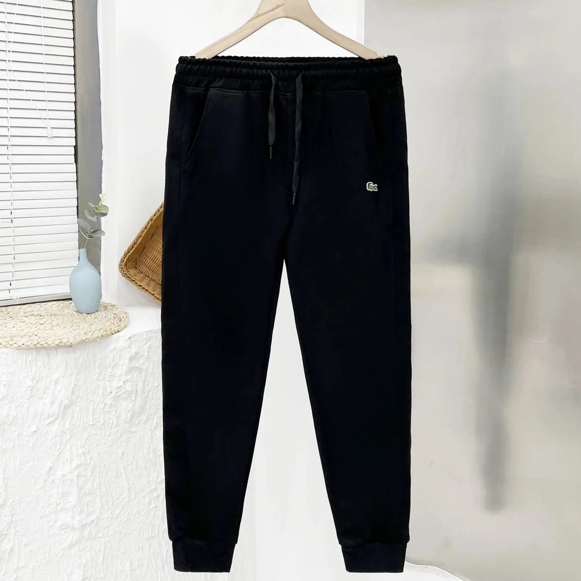 Lacoste Classic Logo Black Sweatpants - 1