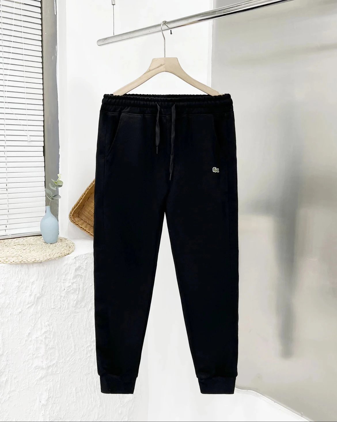 Lacoste Logo-Embroidered Black Polo - 17