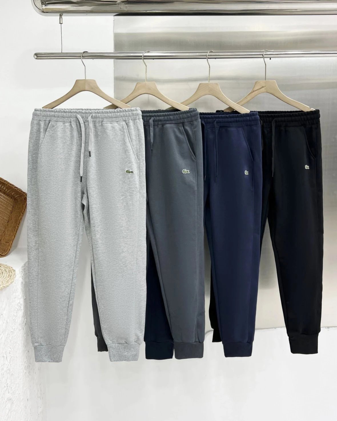 Lacoste Logo-Embroidered Black Polo - 14