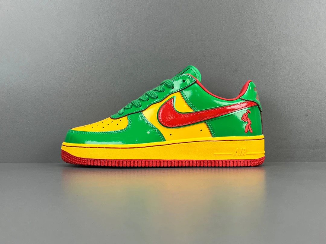 A*F*1*L*i*l Green Gold Red Board Shoes
