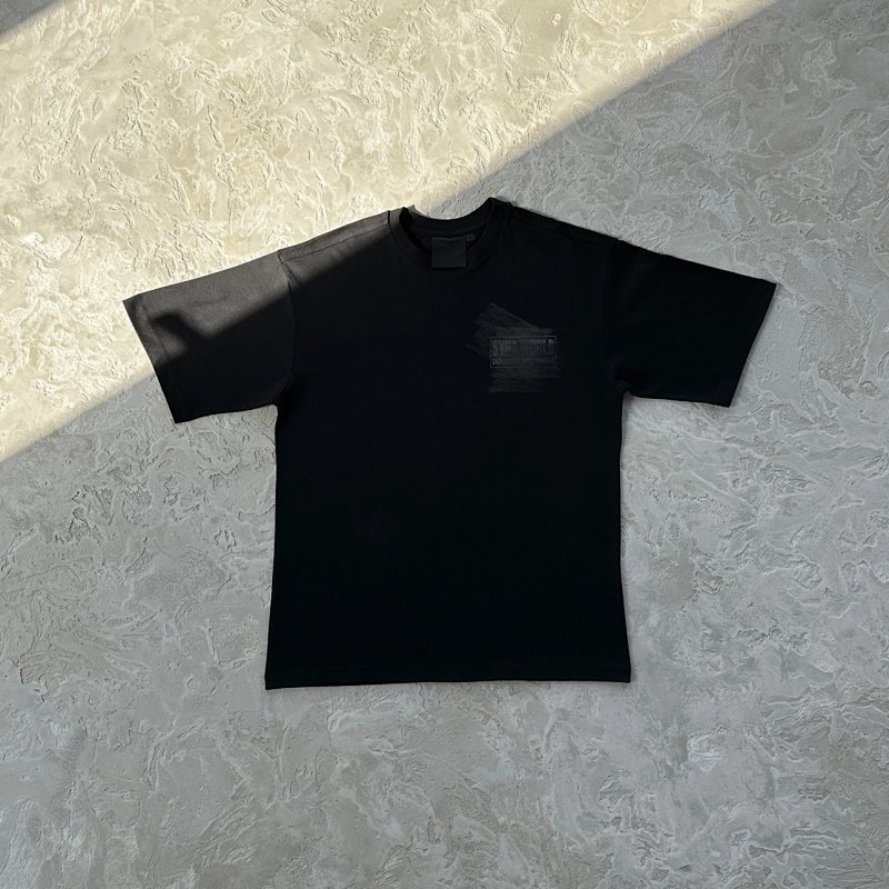 35¥sy disclmr tee - black