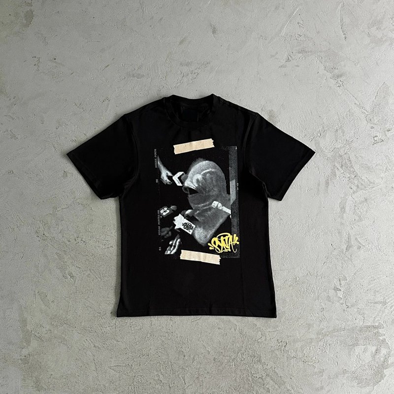 39¥sy no comment tee-black