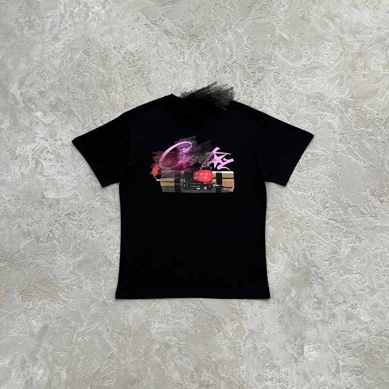 78¥ no time 4 luv tee-black