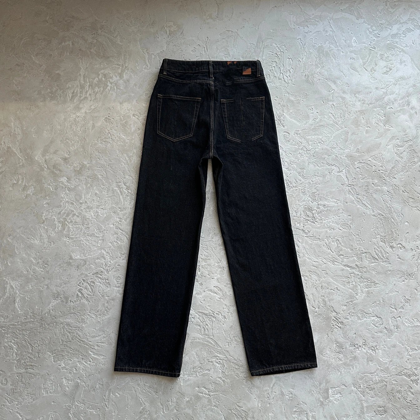 Edgy Double-Stripe Loose-Fit Jeans