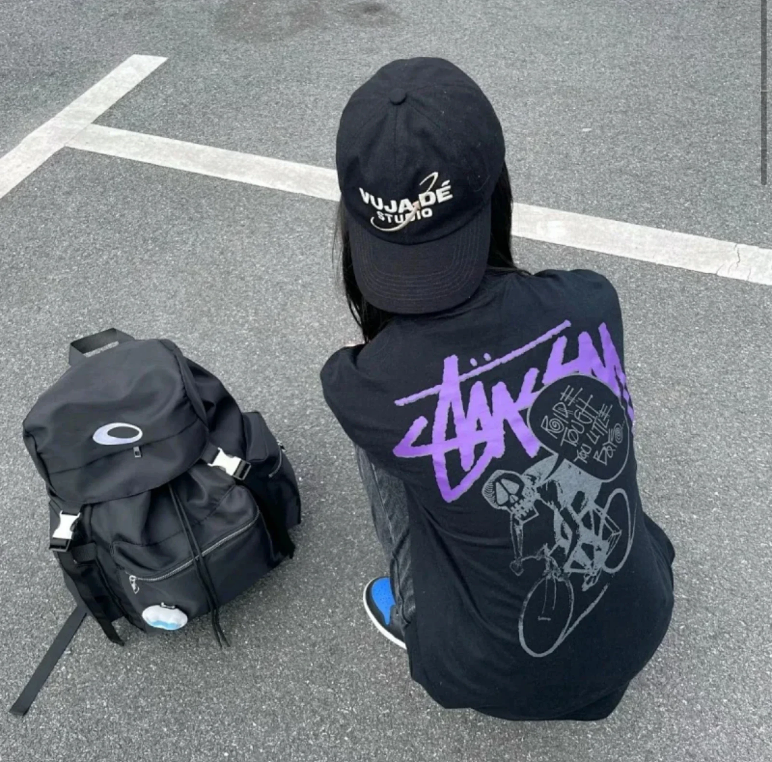 Stussy Stussy's new bicycle high-quality T-shirt short sleeves