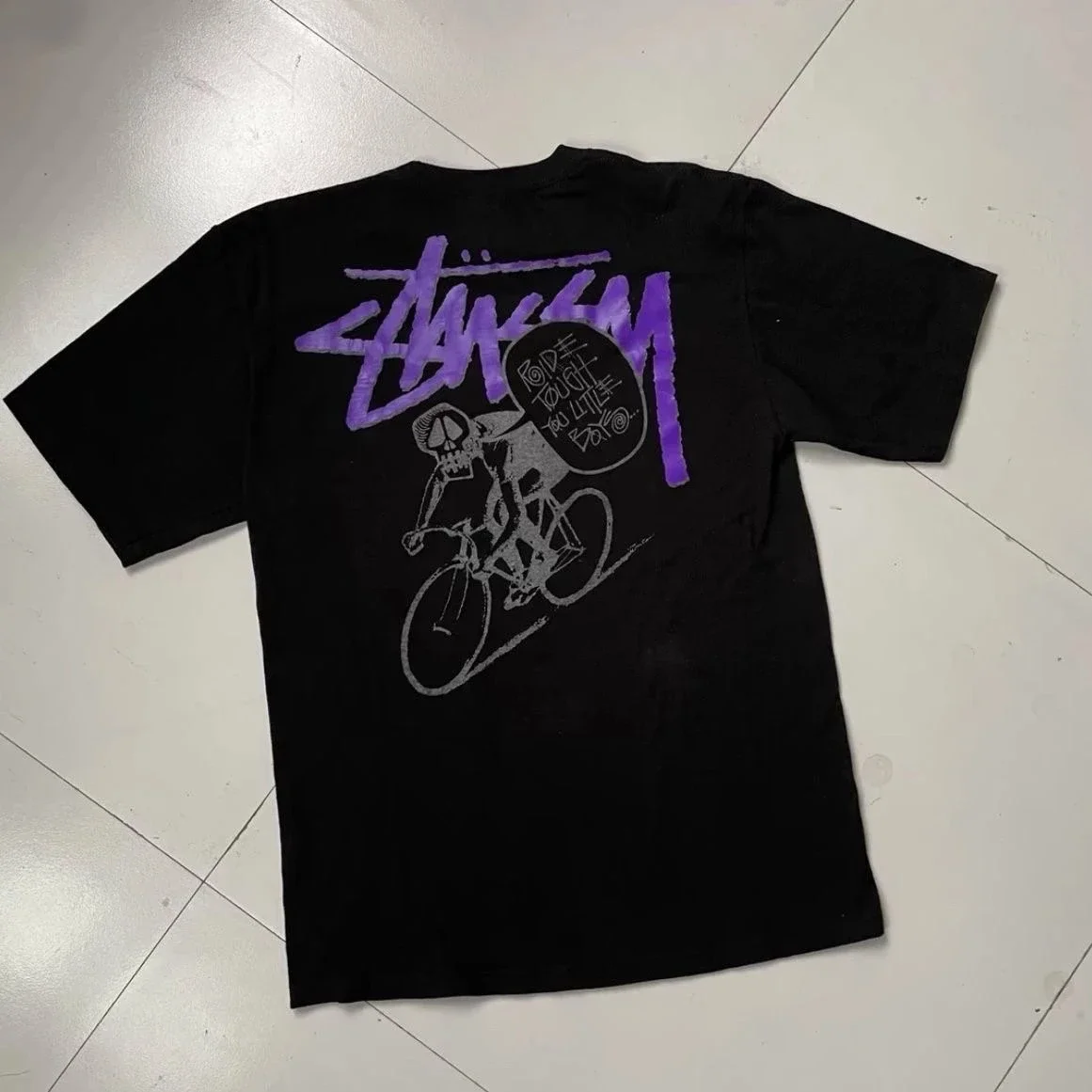 Stussy Stussy's new bicycle high-quality T-shirt short sleeves