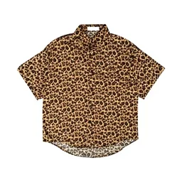 thumbnail for Leopard print casual and versatile short sleeves