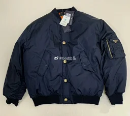 thumbnail for GOD luxury trend (no after-sales in about a week) P blue wool thread ultra-thick flight jacket cotton jacket