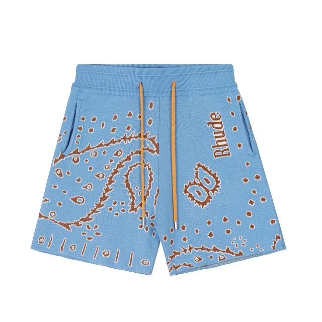Rhude Shorts Knit drawstring logo product detail image 4