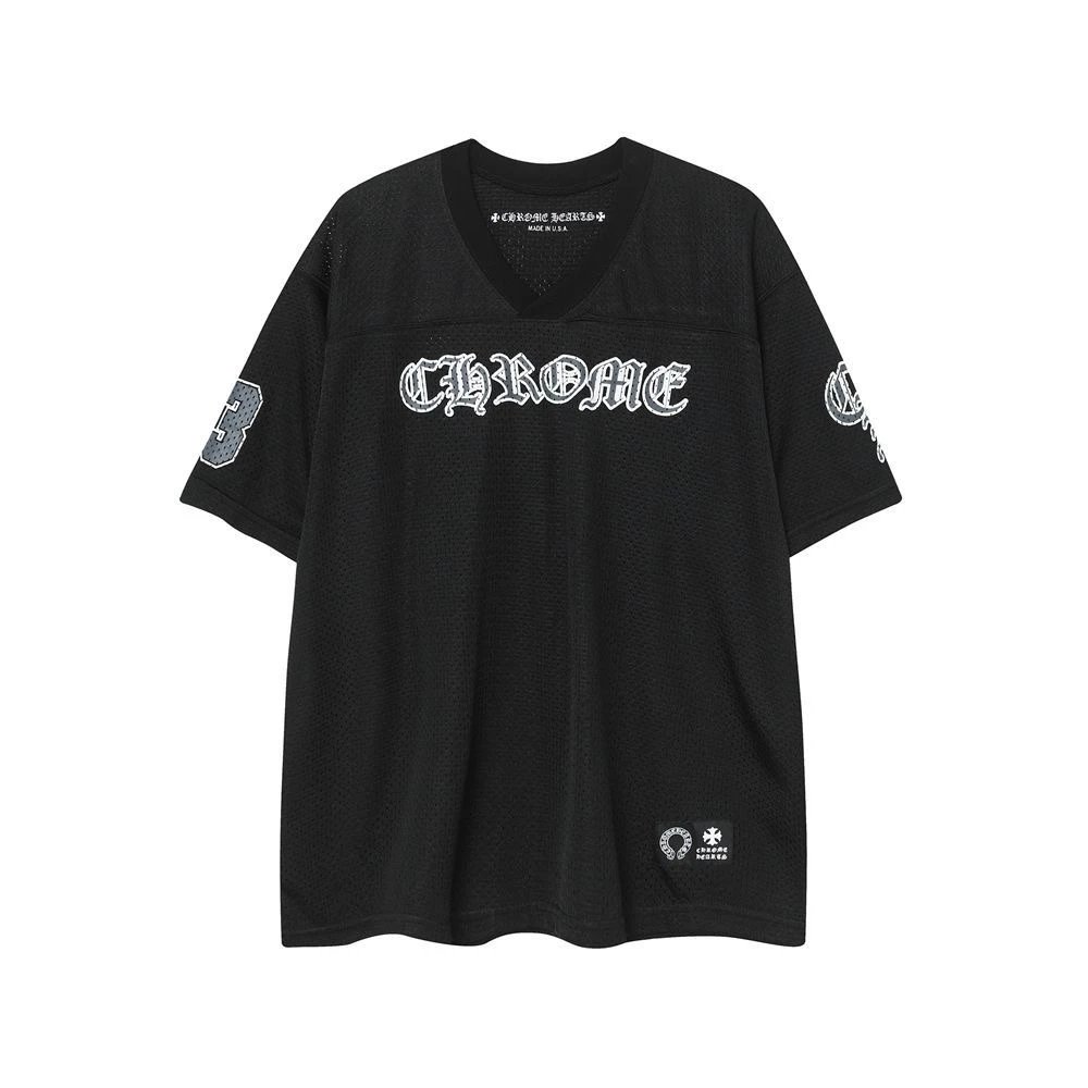 black short-sleeved shirt