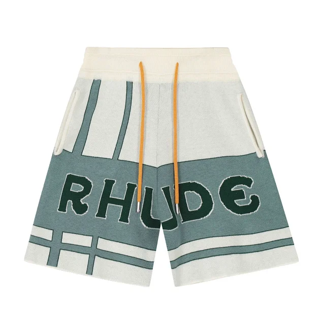 Rhude Shorts Knit drawstring logo product detail image 3