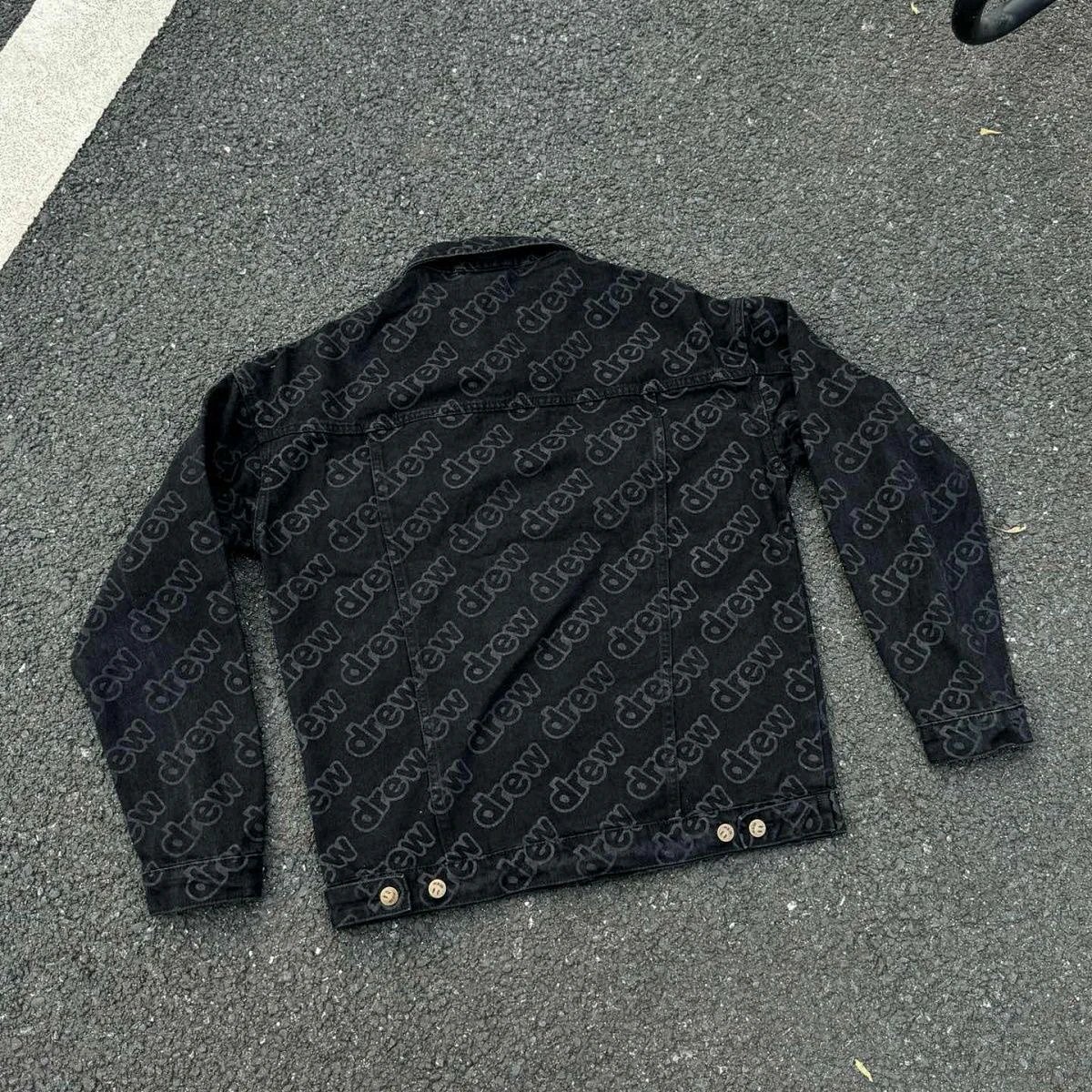 Drew House Smiley Denim Jacket Black product detail 2 in Litbuy spreadsheet finds