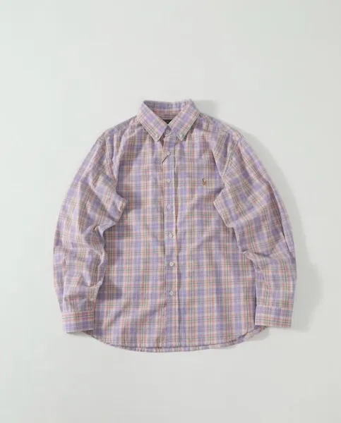 Ralph Lauren Classic Fit Check Shirt Blue White - 9