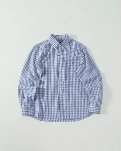 Ralph Lauren Classic Fit Check Shirt Blue White - 5