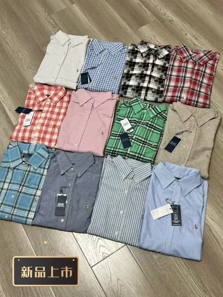 Ralph Lauren Classic Fit Check Shirt Blue White - 3