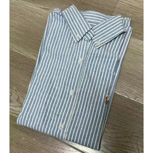 Ralph Lauren Classic Fit Striped Oxford Shirt - 1