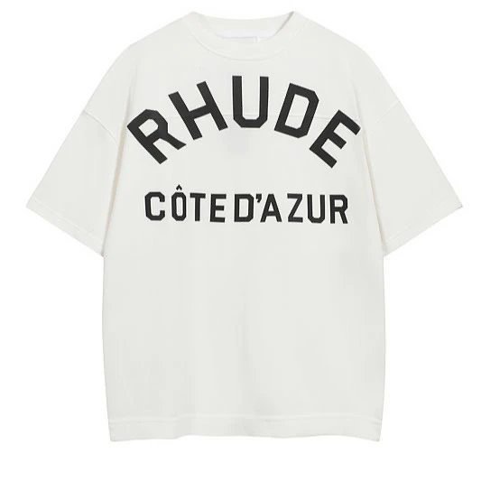 Rhude Côte d'Azur Arch Logo T-Shirt White - 3