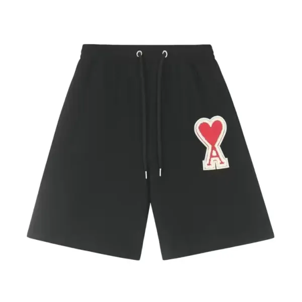 Ami Paris Heart Logo Shorts White - 15