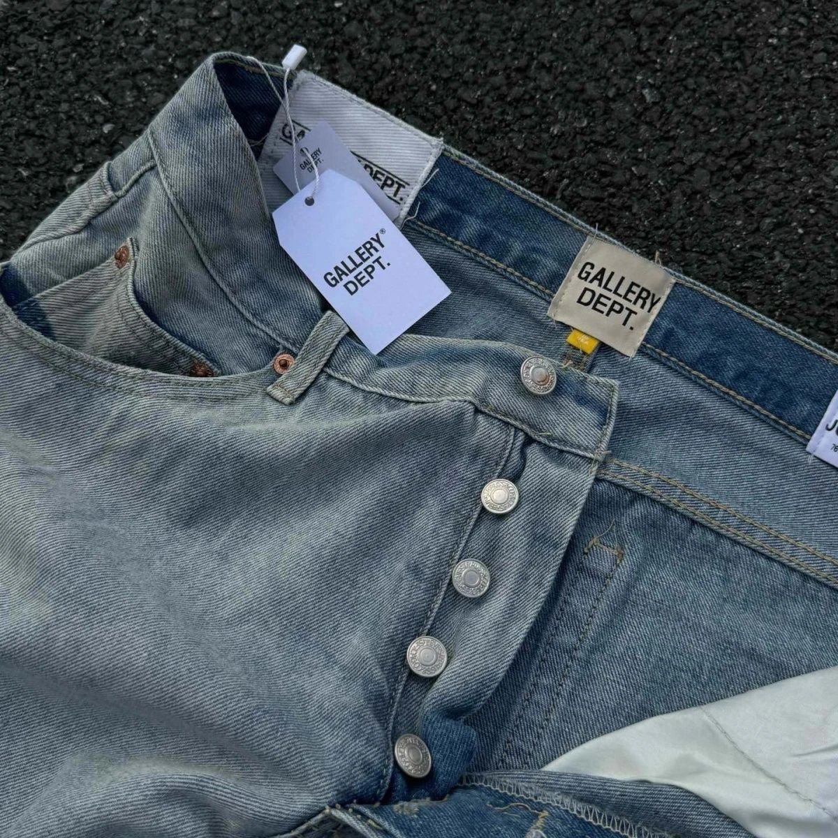 Washed Denim Jeans photo 5