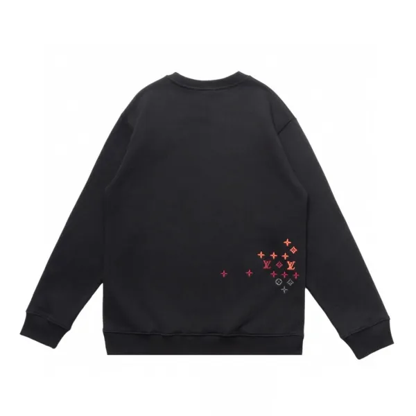 Louis Vuitton Monogram Gradient Embroidery Hoodie White and Black - 4