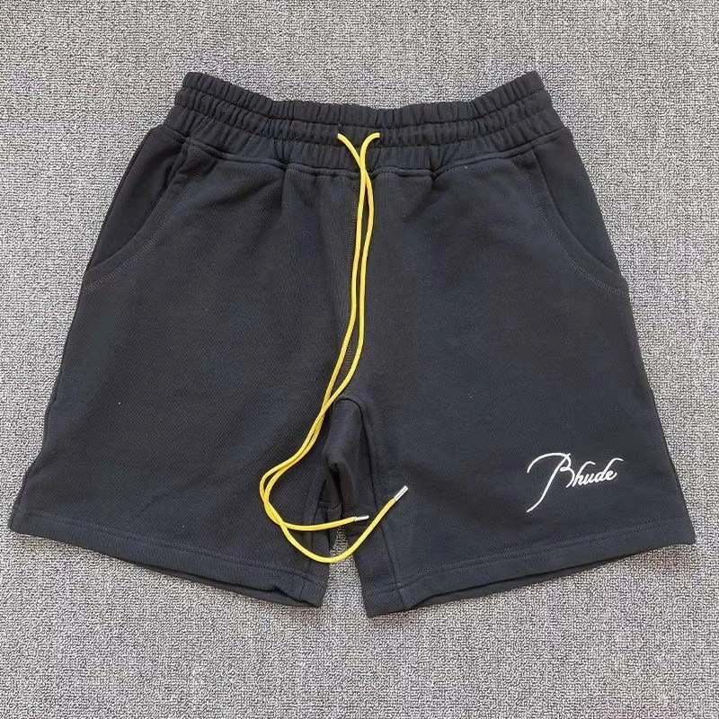 Rhude Shorts Knit drawstring logo image 13