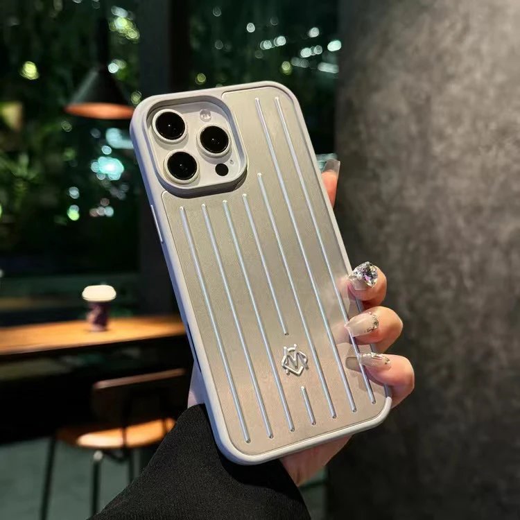 RIMOWA Phone Cases Ribbed aluminum alloy case compatible with iPhone 12–16 Pro Max image 4