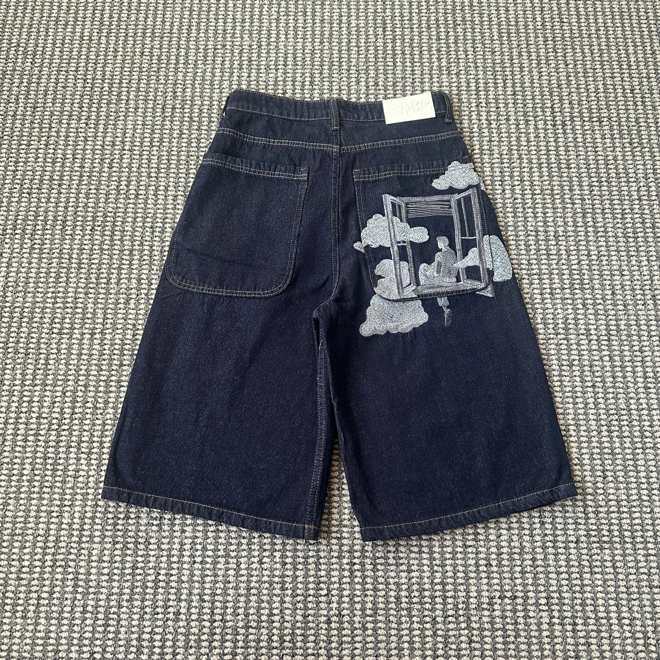 Derschutze Denim Shorts Cloud