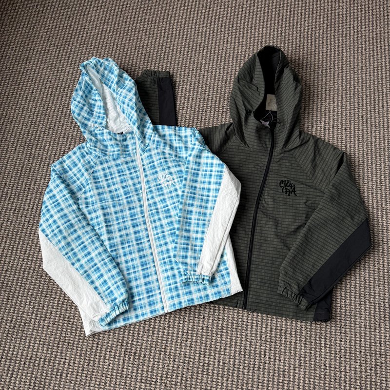 Asymmetrical plaid Jacket