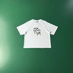 thumbnail for ME green camouflage white t-shirt