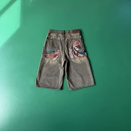 thumbnail for DS Masked Goddess Denim Shorts