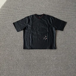 thumbnail for Special offer DS embroidered leather short-sleeve shirt