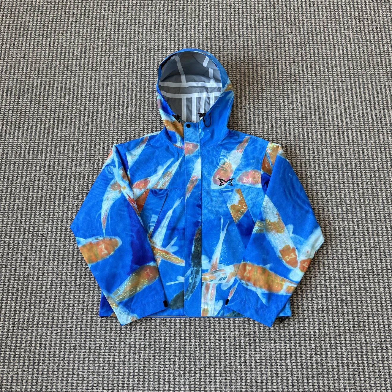 Mertra Koi Jacket Koi Print Waterproof Jacket Series - rep bluzy z kapturem