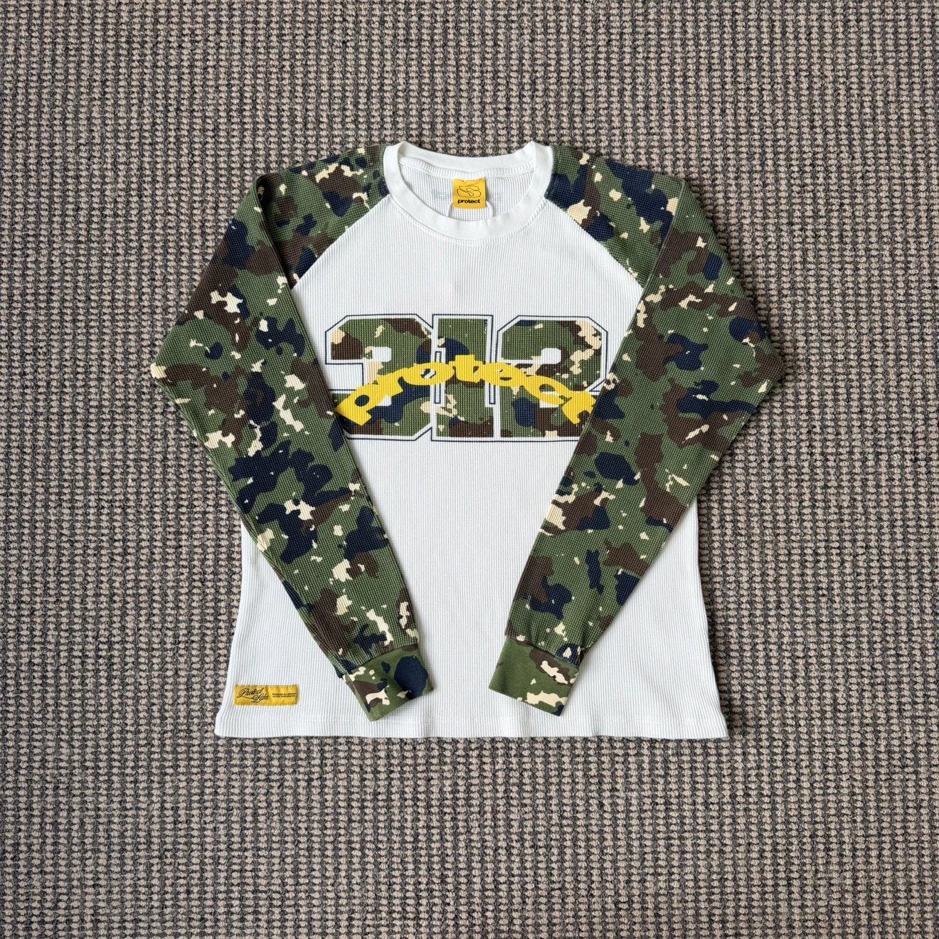 Protect Camo Sleeve Long Sleeve Tee