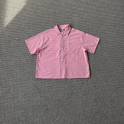 thumbnail for ME plaid short-sleeved shirt