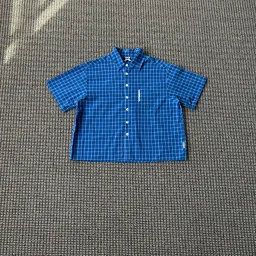 thumbnail for ME plaid short-sleeved shirt