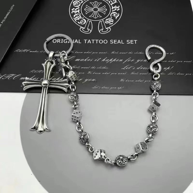 Cross Flower Ball Buckle Pants Chain photo 4