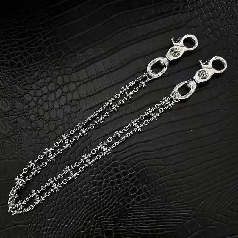 Cross Flower Ball Buckle Pants Chain photo 7